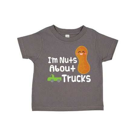 

Inktastic Nuts About Trucks Outfit Boys Gift Toddler Boy Girl T-Shirt