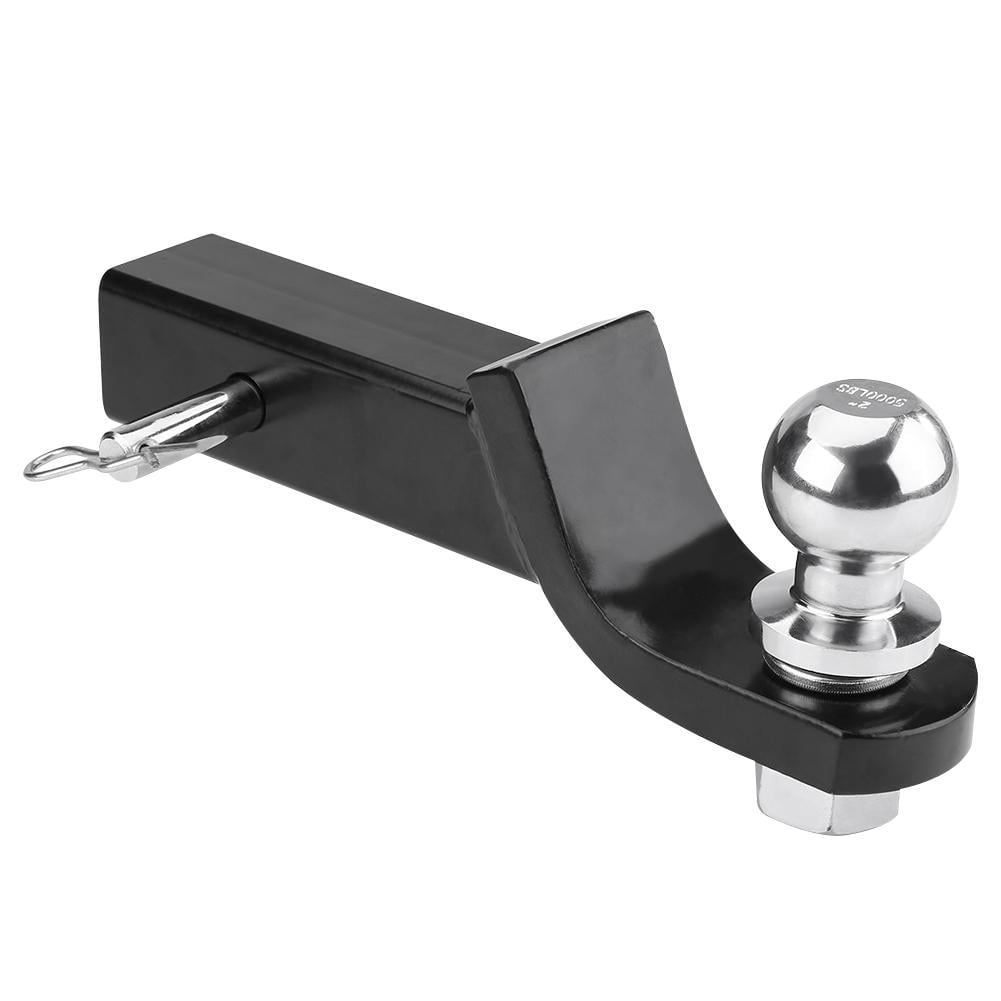 Reversible 2in Towbar Ball Mount Hitch Trailer Tongue Tow Bar Set 5000LBS Towing Capacity Tow Ball Hitch 