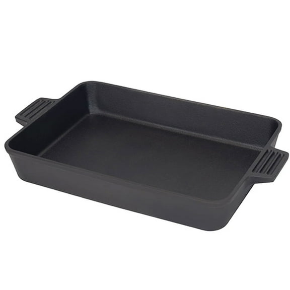 Bayou Classic 9 x 13 Inch Pre-Seasoned Cast Iron Cake Pan Bakeware Dish