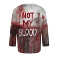 thumbnail image 4 of Camisas de Manga Larga para Hombres Imprimir Blusa de Manga Corta de Cuello Redondo, Camisas de Lino para Hombres, 4 of 4