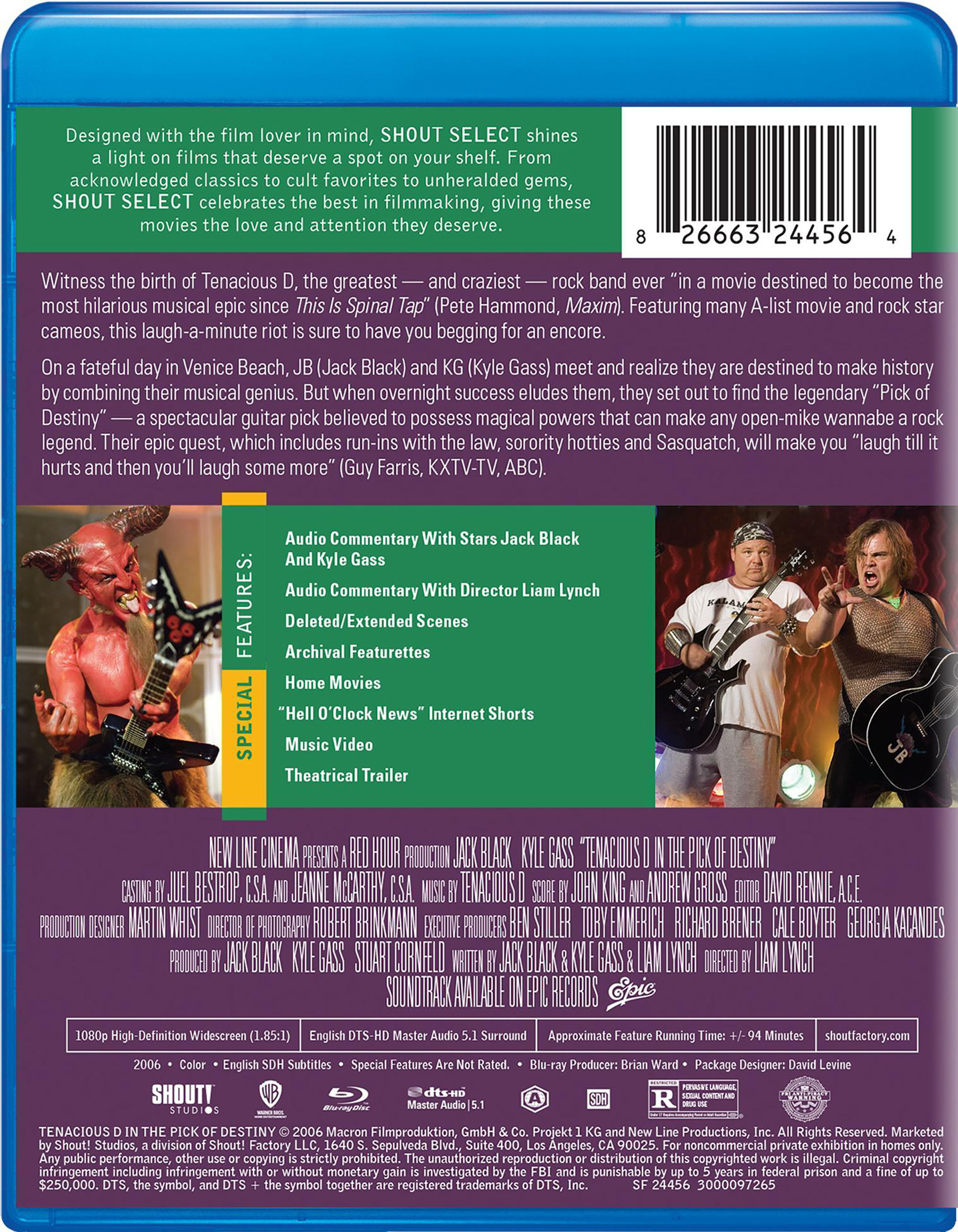 Tenacious D In The Pick Of Destiny (Blu-ray), Comedy, Shout! Factory
