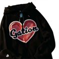 thumbnail image 1 of Women Harajuku Long Sleeve Hoodies for Jacket Sweet Letter Heart-Shaped Embroidery Zipper Sweatshirt Coat Hip Hop Oversized Loose Cardigan with, 1 of 4