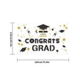 thumbnail image 2 of Banner de graduación, póster, poliéster, festival, telón de fondo, felicitaciones escolares, suministro de decoración de suspiros, tipo 1 Eigraketly HA7653-01B, 2 of 6