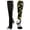 Black/White, variant on Crazy Softball Socks with Softballs over the calf (Purple/White, Small)