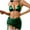 Green Bikini Clearance, variant on OSFVNOXV Three Piece Bathing Suit Girls Halter Bra Side String Thongs with Side String Swim Cover Ups Bright Nightclub Playsuit Beachwear