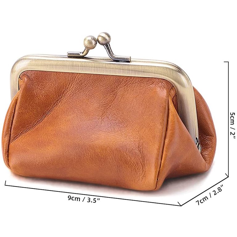 Change Purse Clutch Bag Small Wallet Coin Wallet Key Bag Simple Zipper  Vintage
