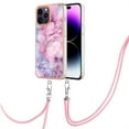 thumbnail image 2 of Allytechgroup Compatible with iPhone 16 Pro Max Case with Lanyard, Slim Lightweight Shockproof Bumper Phone Case for iPhone 16 Pro Max for Wome Girls, Pink, 2 of 7
