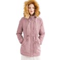 thumbnail image 1 of Innerwin Coat Long Sleeve Ladies Outwear Outdoor Solid Color Warm Jacket Light Pink XL, 1 of 4