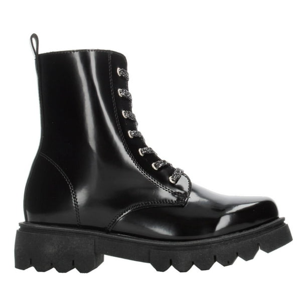 Bota Borcegos Mujer Jakuna Color Negro Cintas Ajustables negro 24 MX