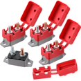 thumbnail image 1 of 4 Pcs DC 12V - 24V Réinitialisation Automatique Disjoncteur Disjoncteur avec Couvercle Boulon pour Automobile et Plus (20 Ampères), 1 of 7