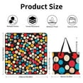 thumbnail image 2 of Color Wave Point Geometry Outdoor Picnic Blanket, Foldable Waterproof Beach Mat, Portable Beach Blanket for Beach Camping, Hiking, Family Concerts, 2 of 7