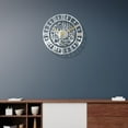 thumbnail image 1 of Reloj de pared decorativo con caligrafía islámica, reloj de pared sin tictac, con pilas, decoración para hogar, decoración acrílica de plata BLESIY Reloj de pared, 1 of 8