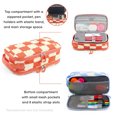 thumbnail image 4 of J World Doodle Pencil Case with Organizational Pockets and Handle Strap, Wiggle Coral, 4 of 7