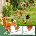 thumbnail image 5 of Chicken Coop Perches with Swing, Metal Chicken Roosting Bars & Ladder, Backyard Poultry Coop Accessories, Hen Roost Perch for Farm Chickens, Easy to Assemble & Clean, Grey, 5 of 10