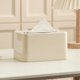 thumbnail image 5 of Funda rectangular blanca para caja de pañuelos | Porta pañuelos de plástico para baño, hogar, oficina, coche | 19 x 13 x 11 cm, 5 of 6
