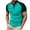 Mint Green, variant on YYDGH Mens Baseball T Shirts Raglan Short Sleeve Henley Tees Color Block Casual Slim Fit Workout Tops
