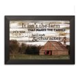 thumbnail image 1 of Gango Home Decor Country-Rustic It Isn't the Farm by Cindy Jacobs (Ready to Hang); One 18x12in Black Framed Print, 1 of 3