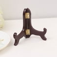 thumbnail image 5 of KAKOWELY plate stands for display 2pcs Wooden Picture Frame Stand Plate Display Rack Desktop Menu Display Holder for Kitchen Restaurant5.12"X3.35"X0.79", 5 of 5