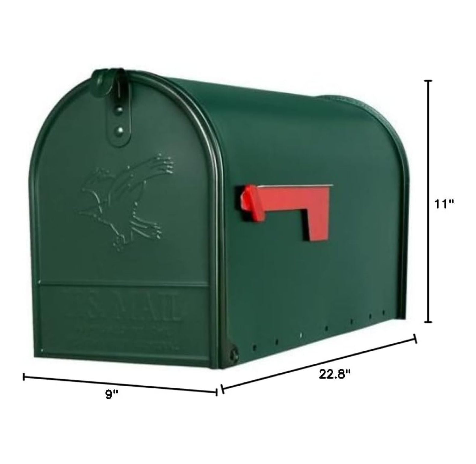 Solar Group PL10B Plastic Rural Black Mailbox - Walmart.com