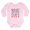 Petal Pink, variant on CafePress - What Happens At Pop's Body Suit - Long Sleeve Cotton Baby Bodysuit