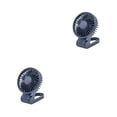 thumbnail image 4 of Matsuzay Ventilador portátil Motor sin escobillas Ángulo ajustable Recargable Desmontable Lavable 5V Ventiladores de refrigeración para Azul 2piezas, 4 of 6