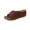 Wine, variant on LOVZFMLL Wedge Sandals for Women Summer Comfort Walking Open Toe Dressy Platform Slides Hollow Shoes Slip On for Outdoor Brown 5.5