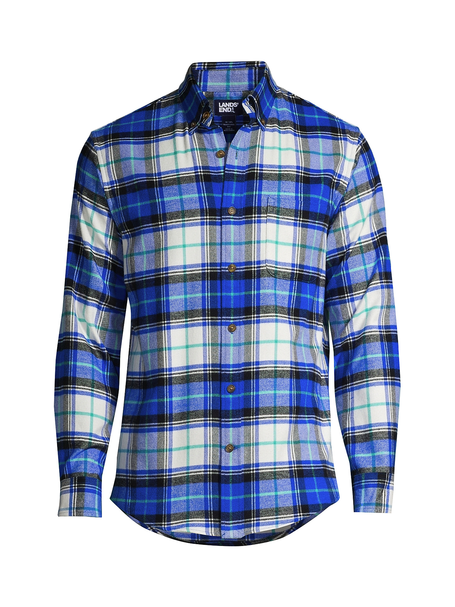 Lands' End Lands' End Men's Traditional Fit Pattern Flagship Flannel