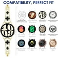 thumbnail image 3 of MYKOMI Bling Band for Samsung Galaxy Watch 7 6 5 4 FE Band 40mm 44mm Women Watch 5 Pro 45mm, Four Leaf Clover 20mm Bands for Active 2/ Watch 6/4 Classic 47mm 43mm 46mm 42mm/Watch 3 41mm, 3 of 9