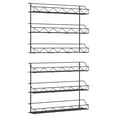 thumbnail image 2 of 3 Tier Spice Storage Rack (2 Pack) Wall Mount Spice Jars Organizer for Kitchen Bathroom Offic (Black), 2 of 7