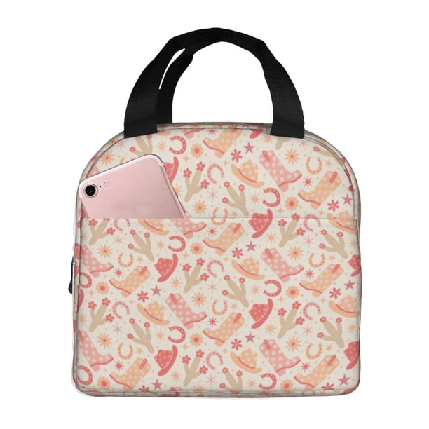 Easygdp Cowgirl Boots 4 Bolsa Térmica Premium - Tela Oxford Impermeable, Gran Capacidad, Bolsillo Frontal, Unisex para Trabajo, Escuela, Actividades al Aire Libre y Picnics