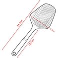 thumbnail image 2 of 2 Pcs Durable Scoop Colander Strainer Spoon - Kitchen Food Plastic Water Scoop Colander Oil Filter Grid Scoop,for Cooking, Baking (Red&Green), 2 of 7