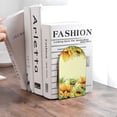 thumbnail image 6 of Pofeuu Sunflowers On A Yellow Background Print Large Bookend Hold Heavy Books- Wood Bookends for Heavy Books Heavy Duty Book Ends Wood Bookends for Office Desk Non-Skid, 6 of 7