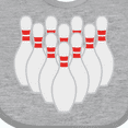 thumbnail image 4 of Inktastic Ten Pins for Bowling Boys or Girls Baby Bib, 4 of 4