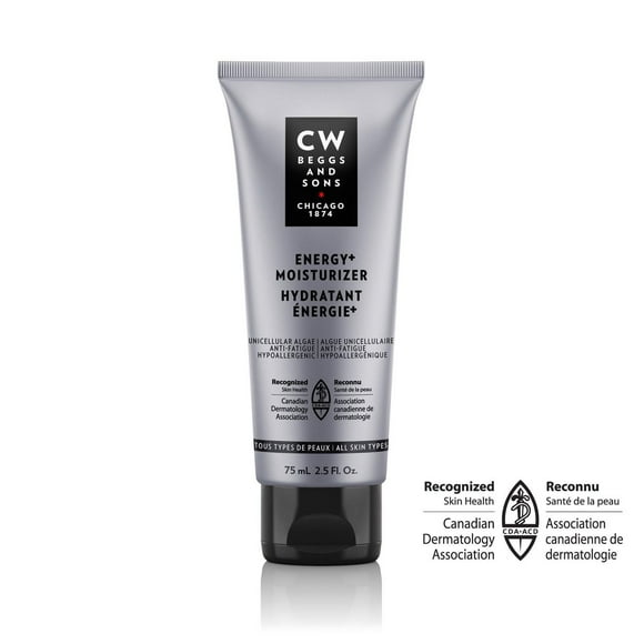 CW Beggs and Sons Hydratant Énergie+ Léger et absorption rapide, 75 mL
