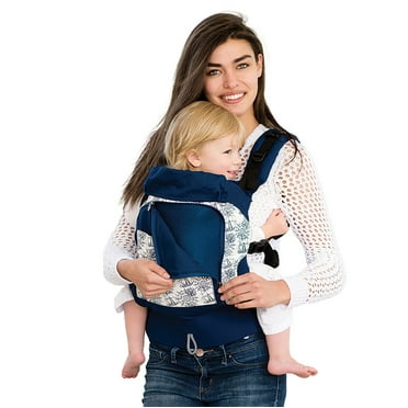 LILLEbaby Essentials 4-in-1 Adjustable Baby Carrier for Newborns to Toddlers 4-Position, Blue