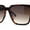 Tortoise Brown, variant on Womens Squared Horn Rim Inset Lens Oversized Rectangle Sunglasses Black Blue Yellow