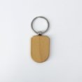 thumbnail image 1 of Key Chain Wooden Pendant Accessories Carved Tags Engraving Unfinished Blank Rectangle Self-Assembly Natural Making Shielded Shaped, 1 of 9