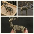 thumbnail image 2 of OUNONA  Brass Ornaments Tabletop Desktop Pet Sculpture Home Decor Golden, 2 of 8
