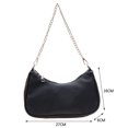 thumbnail image 2 of Vintage mujer Casual PU cuero Color puro cadena monedero axila bolsos de hombro, 2 of 7
