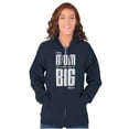 thumbnail image 4 of This Mom is Kind of a Big Deal Womens Plus Size Graphic Zipper Hoodie Brisco Brands 2X, 4 of 5