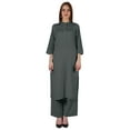 thumbnail image 1 of Bimba Robe Indienne Traditionnelle Unie pour Femmes Kurta et Pantalon Palazzo Ensemble, 1 of 7