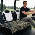 thumbnail image 4 of XYZCANDO Camo Universal Golf Cart Seat Cover with 4 Front Pockets - Non-Slip Washable Terry Cloth Seat Protector for Golfers, 4 of 7