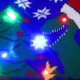 thumbnail image 4 of Sombrero de suéter de punto con patrón de dibujos animados, gorro de nieve con luz suave intermitente, colorido LED, regalos de Navidad de Año Nuevo, novedad, 4 of 4