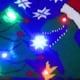 thumbnail image 4 of Sombrero de suéter de punto con patrón de dibujos animados, gorro de nieve con luz suave intermitente, colorido LED, regalos de Navidad de Año Nuevo, novedad, 4 of 4