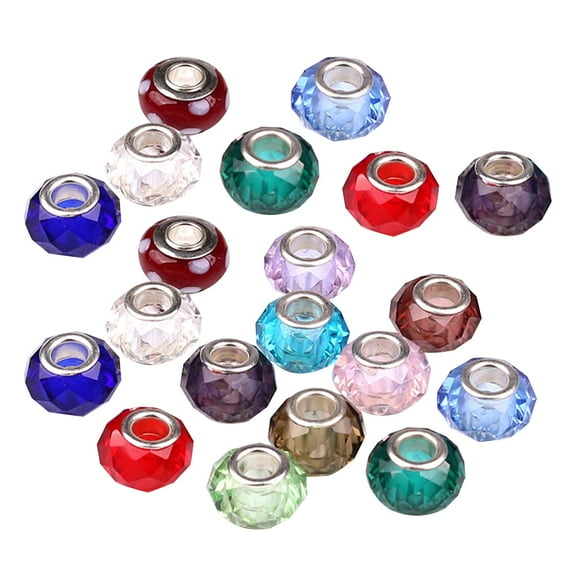 HOOWIFFY 100 Pieces Mixed Round Beads for Jewelry Making, Craft Supplies, Accessories, and Handmade Art Projects