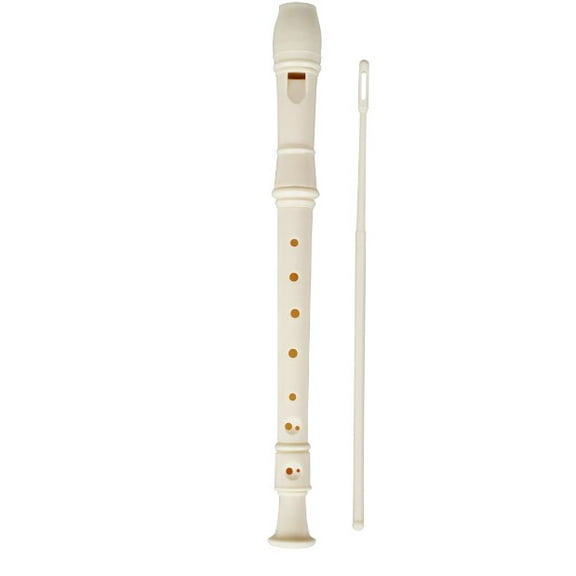 Kids Flutes 8 Hole Soprano Recorder For Kids And Adults With Cleaning Rod For School Bands And Classical Music Performances White