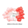 thumbnail image 2 of Two Color Heart String Lights Red Pink 20 Feet LED Fairy Lights for Valentine's Day Decor, Bedroom, Wedding Party, Anniversary Proposal, Romantic Backdrop, Indoor Outdoor Decorative Lighting, 2 of 9