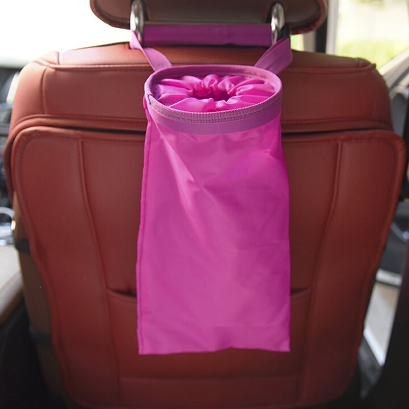 Car Trash Can Garbage Hanging Bag Holder Container Auto Back Seat Storage Bag 