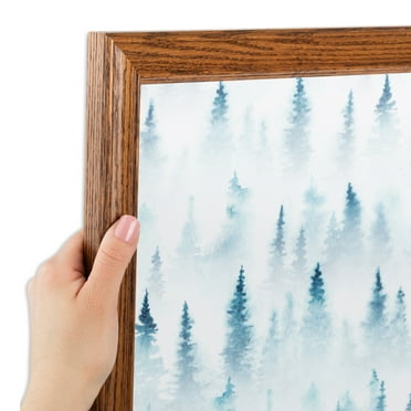 ArtToFrames 20x30 Inch Walnut Picture Frame, This Brown Wood Poster Frame is Great for Your Art or Photos, Comes with 060 Plexi Glass (4086)
