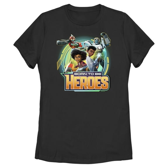 Women's Transformers: EarthSpark Born To Be Heroes Graphic Tee Black Small
